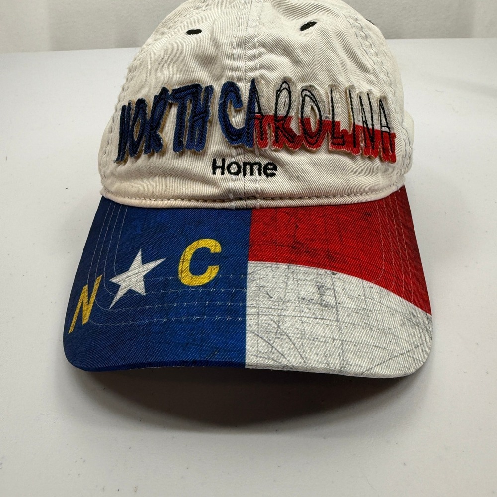 Robin Ruth Hat Baseball Cap Unisex White Blue North Carolina State Flag Logo
